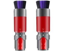 Krasvrije Stofborstel - 2 Stuks - Geschikt voor Dyson V7 V8 V10 V11 V15 Draadloze Stofzuiger - Stofverwijdering - Zachte Varkenshaar Borstel - Voor Delicate Oppervlakken