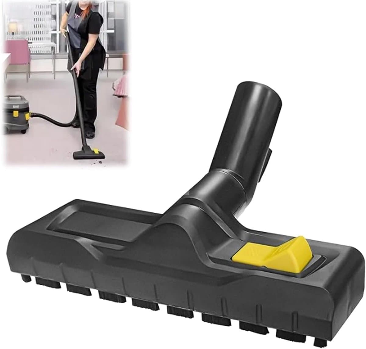Vervangende Stofzuigerborstel voor Kärcher Stofzuigers (Modellen WD3, WD4, WD5, WD6), Combinatie Vloerzuiger voor Droge en Natte Reiniging — afbeelding 1