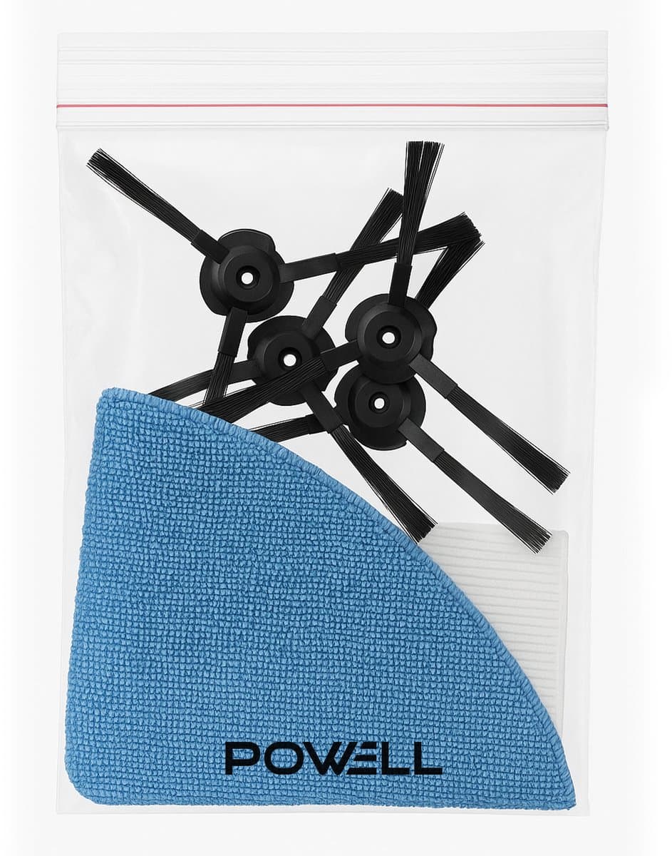 Powell Robotstofzuiger Reserveonderdelen - 2 Borstels, 2 Dweildoeken, 6 Filters — afbeelding 1