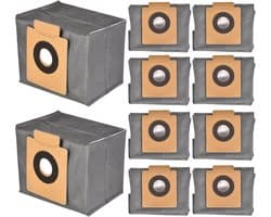 Stofzuigerzakken geschikt voor Eufy Clean X8 Pro / X10 Pro Omni - reservezakken - accessoireset - stofzuigerzakken - 10 Stuks