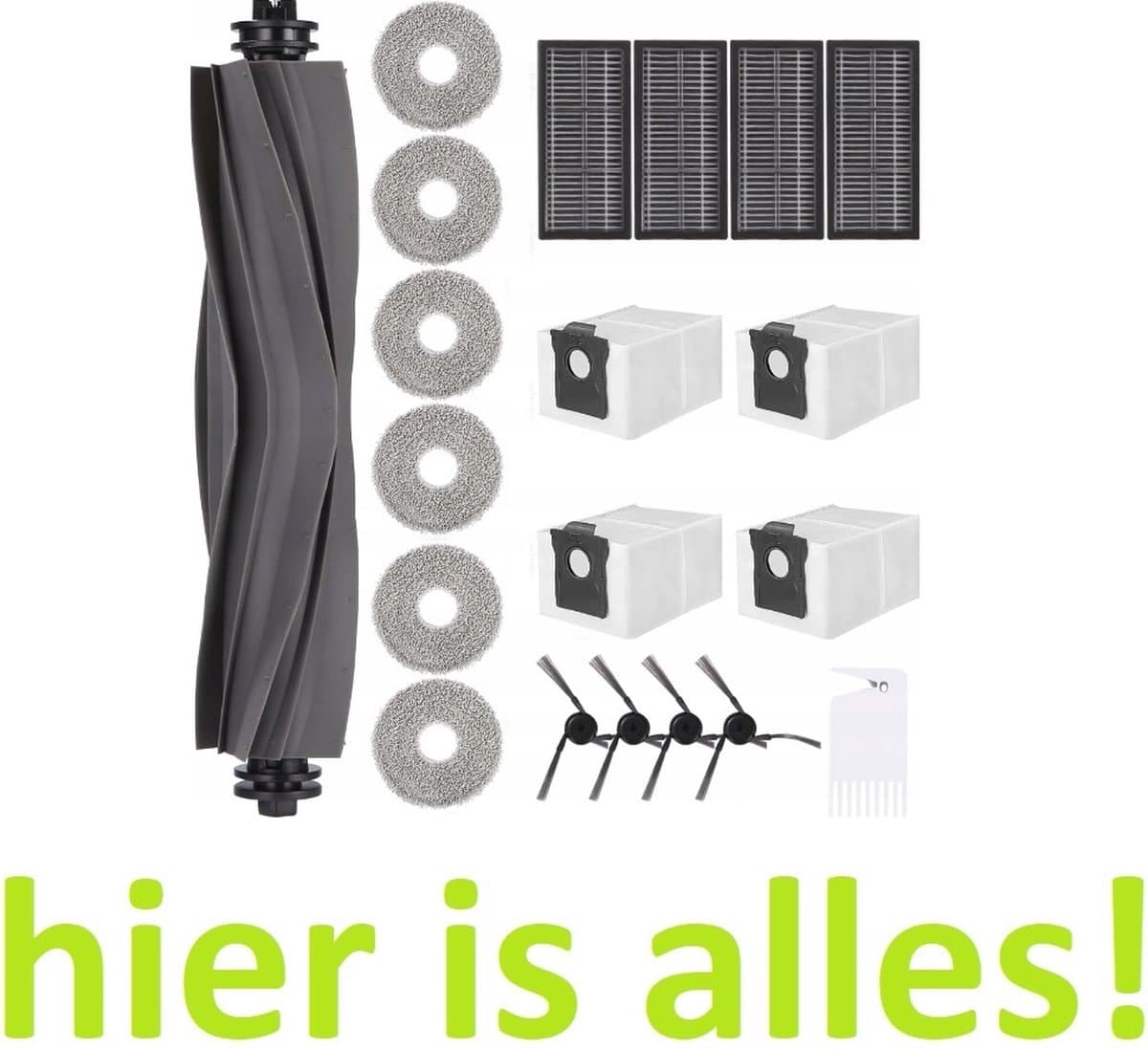 GROOT KIT met onderdelen compatibel met Dreame X40 - mop dweilen filters borstels zakken - Hoogwaardige vervanging voor: Dreame X40 - Accessoires - reserveonderdelen - 20 onderdelen - hier is alles! — afbeelding 1