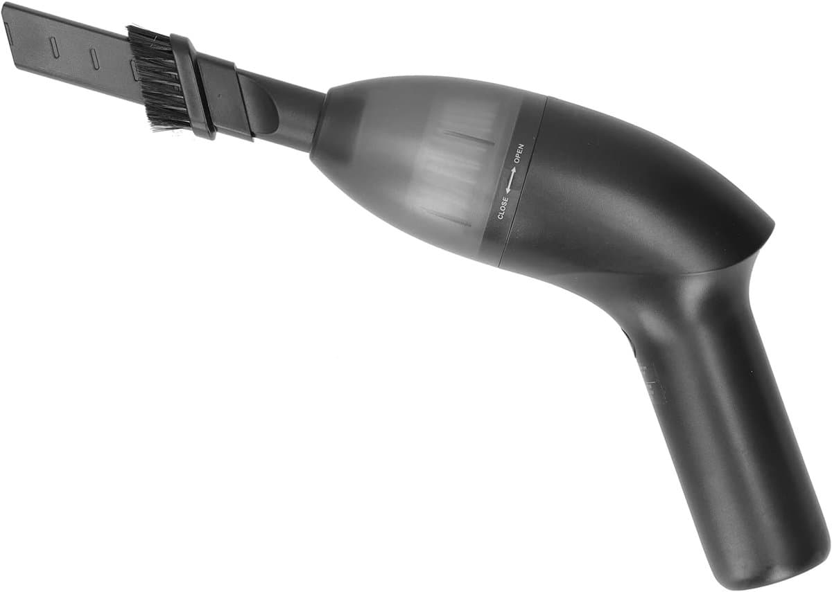 Mini Stofzuiger - Desktop Veegmachine - Kantoor Schoonhouden - Krachtige Zuigkracht - 2500Mah Batterij - Zwart — afbeelding 1