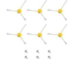 SnelShoppen - 6 Stks Vervangende Zijborstels voor iRobot Roomba 800 & 900 Serie - Robot Stofzuiger Onderdelen Accessoires - Kunststof Nylon Borstel Ki