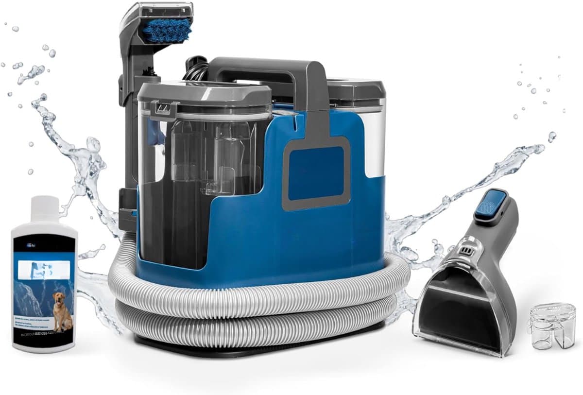 QORA® Tapijtreiniger machine - Tapijtreiniger - Tapijtreiniger apparaat - Blauw - 34cm x 23cm x 36cm — afbeelding 1