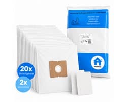 Kleanburg stofzuigerzakken geschikt voor Nilfisk Coupe en Nilfisk One | 20 stuks + 2 motorfilters | Microfiber stofzakken
