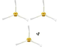Vervangende zijborstelset (3-delige set) Geschikt voor Roomba 500-, 600- en 700-serie - Trefoil-borstelset - Vervangingsonderdelen