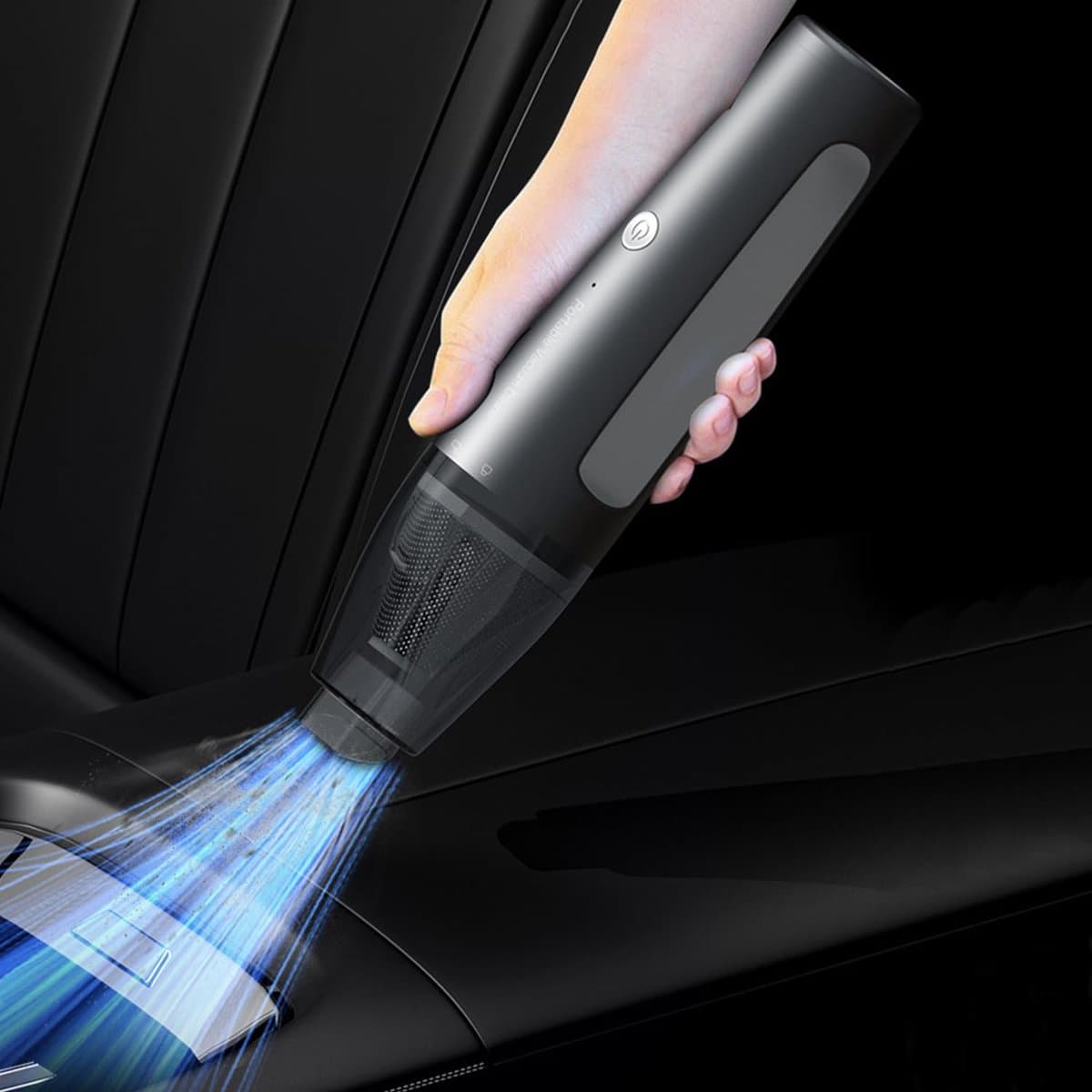 Handstofzuiger accu - 2-in-1 mini - draadloos en USB-oplaadbaar - ideaal voor auto en huis - ShopVlot — afbeelding 1