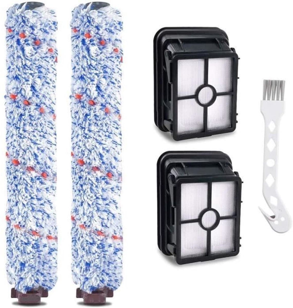 Accessoires voor Geschikt voor Bissell Crosswave stofzuigers, inclusief borstels, rollen en vervangingsfilters. Borstels en rollen voor Geschikt voor Bissell 17132 en 2225N serie stofzuigers. — afbeelding 1