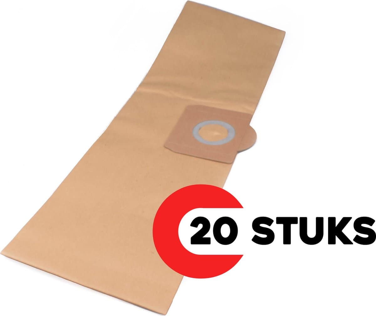 Geschikt voor EINHELL. VOODEEL 2 x 10 stuks Stofzuigerzakken voor 20 Liter, 2351152, Papier. COVAKO Merk — afbeelding 1