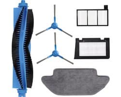 Shellbot SL60 Robotstofzuiger Accessoires/Vervangingsonderdelen, Shellbot SL60 Robot Vacuum Cleaner Accessories/Replacement Parts, Bijvulkitaccessoire met Rolborstel, Zijborstels, HEPA-filters, en Dweildoek voor Robotstofzuiger