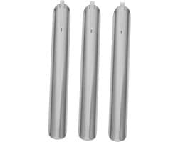 Kruimelveger Set - Tafelveger - Tafel Reinigen - Ergonomische Grip - 3 Stuks - Zilver