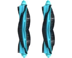Stofzuigerborstel set - Reserveonderdelen - Grondig schoonmaken - Specifieke pasvorm - 2 stuks - Zwart