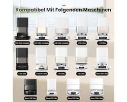 14 stuks vervangende stofzuigerzakken compatibel met Dreame L20 Ultra / X30 / X40 Ultra / X50 Ultra Complete, L10 / L10s / L10s Pro, L40 / L40s, L50 Ultra en Mova E30 / E40 / V50 / P50 / P50s Ultra