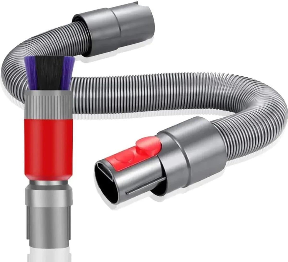 Krasbestendige stofborstel Geschikt voor Dyson V7, V8, V10, V11 en V15 stofzuigers, met een flexibel spleetmondstuk, borstelverlengslang en vervangende accessoires. — afbeelding 1