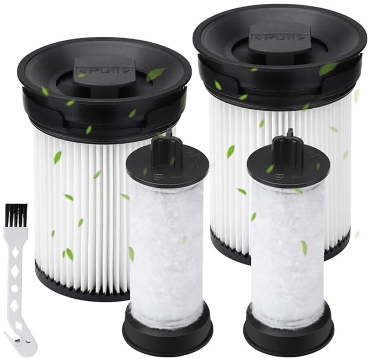 5 stuks - inclusief 4 Filter en 1 kwast - voor Miele Triflex HX1 HX-FSF - wasbare filters met borstel - Vervangingsonderdelen voor stofzuigers — afbeelding 1