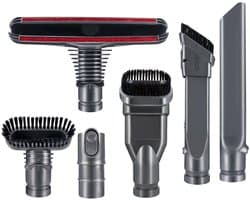 Dailygoods - Dailygoody - Gereedschapsset - Hoofdborstels - Duurzaam en veelzijdig - 6 Pak - Voor Dyson stofzuigers - Ideaal voor smalle openingen - Voor binnengeb...