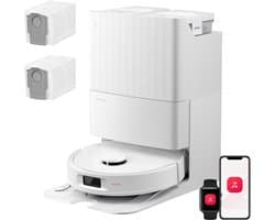 Roborock Qrevo S Pro Set-Robotstofzuiger–Alles-in-één multifunctioneel dockingstation–18500 Pa zuigkracht–Antiklitsysteem-Reactive Tech Obstakelvermijding-Intensieve tapijtreiniging 10 mm Dweilverhoging–Twee roterende dweilpads–Roborock app controle