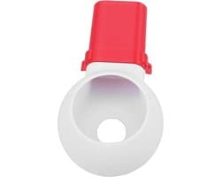 Boor Stofvanger - Stofopvangkom - Stofvrij Boren - Snelle Ontgrendeling - 20 cm Pakket - Wit Rood