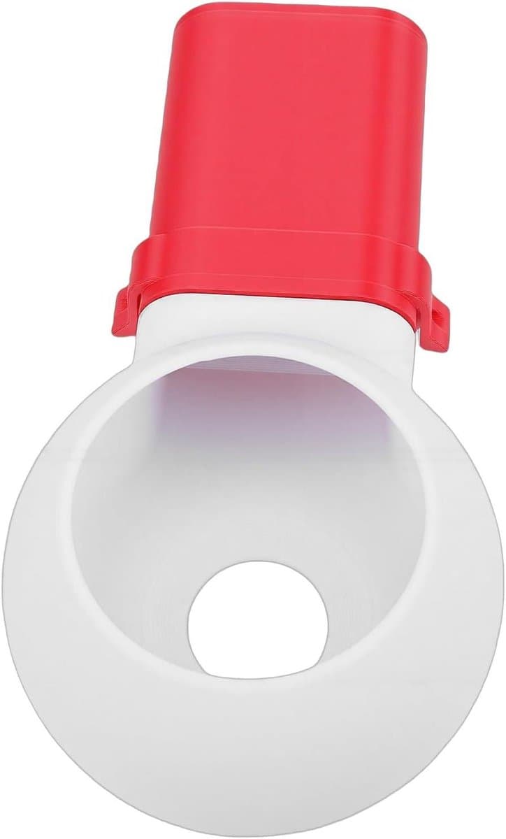 Boor Stofvanger - Stofopvangkom - Stofvrij Boren - Snelle Ontgrendeling - 20 cm Pakket - Wit Rood — afbeelding 1