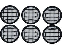 6 stuks - Filterpatronen en filterzeven - spons - Wasbare schuimfilter & inlaatfilter compatibel met Philips-VC 7000 8000-serie XC7053 XC7055 XC7057 XC8055