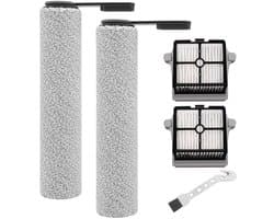 Dailygoods- Borstelroller Reserveonderdelen - 2 Borstelrollen - 2 Filters - 1 Reinigingsborstel - Geschikt voor Tineco FLOOR ONE S7 PRO - Draadloze Stofzuiger - Stofzuigerborstel