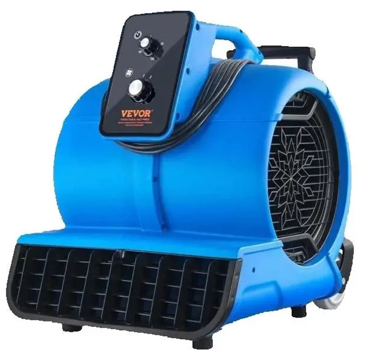 Production of Ideas Vloerblazer - Tapijtdrogerventilator - Luchtverplaatser Voor Het Drogen & Koelen - Compact - Blauw — afbeelding 1