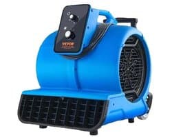 Production of Ideas Vloerblazer - Tapijtdrogerventilator - Luchtverplaatser Voor Het Drogen & Koelen - Compact - Blauw