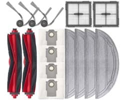 Accessoireset 15 Stuks - Geschikt voor Roborock Q10 S5+ & Q10 S5,Q10 X5 & Q10 X5+ - 2 Hoofdborstels, 3 Zijborstels, 2 HEPA Filters, 4 Stofzakken & 4 Dweilpads