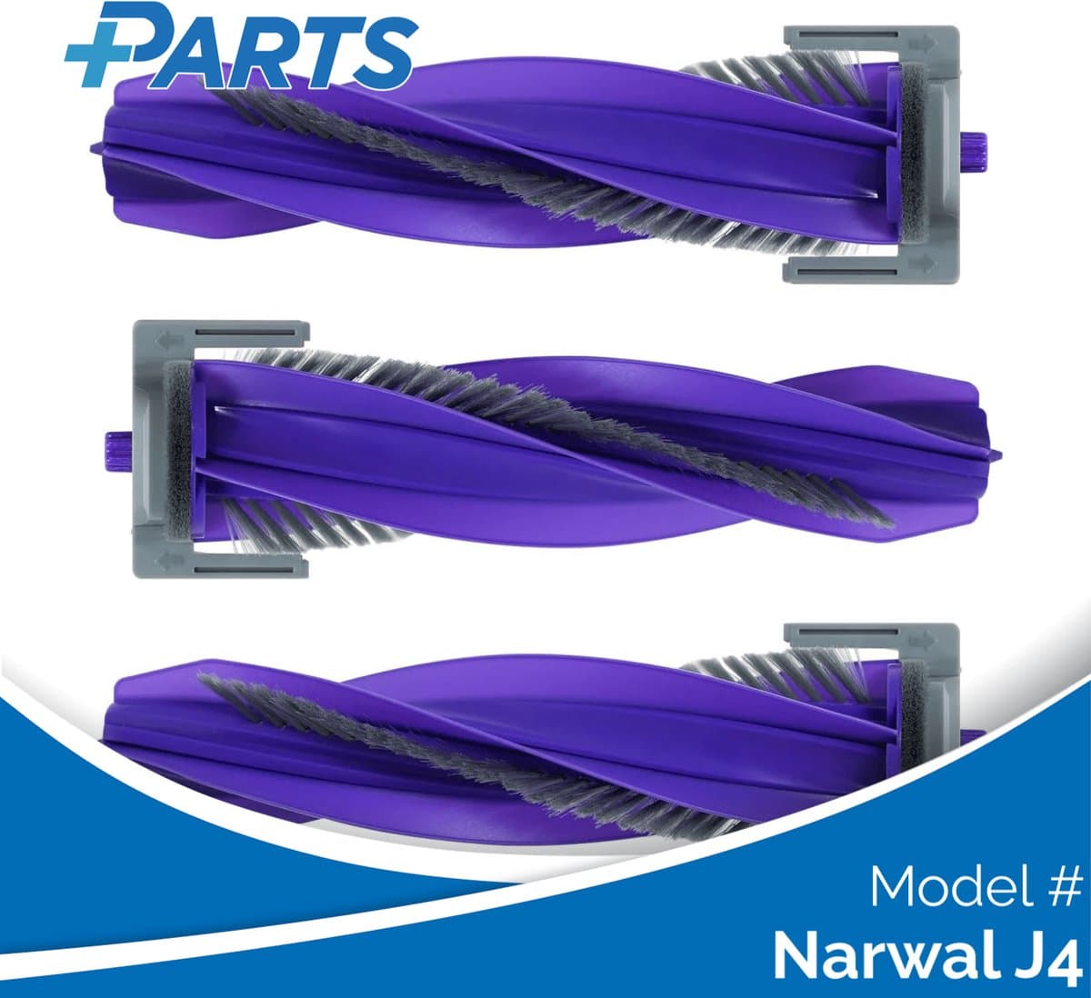 Narwal J4 Borstels (3 Stuks, Plus.Parts® alternatief voor CP-PJ-A00090-00-00) — afbeelding 1