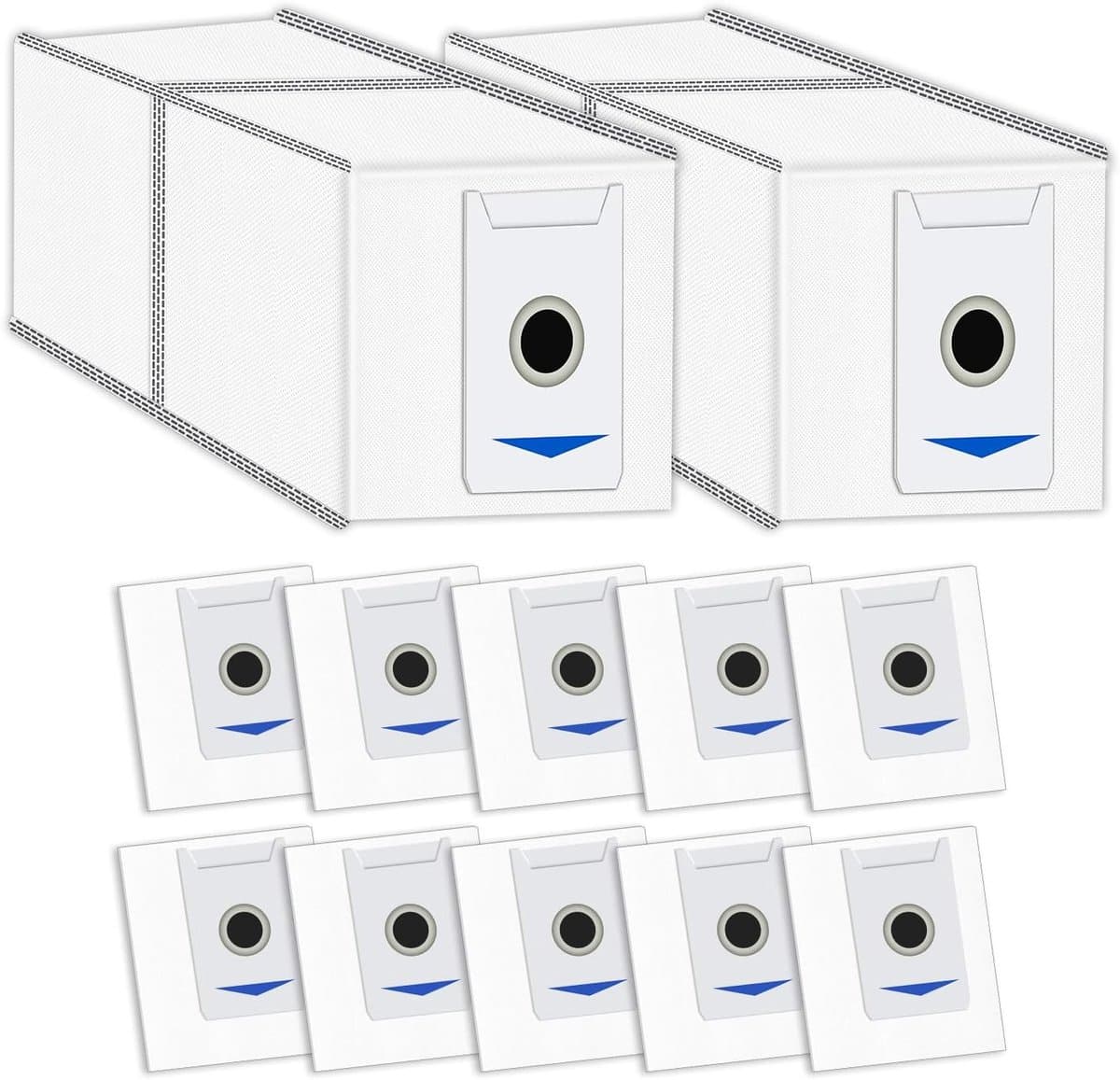12 stuks-Stofzakken voor Ecovacs Deebot T30 Pro Omni/T30 Omni stofzuigerrobot-stofzuigerzakken-reservezak-accessoires voor Ecovacs Deebot T30 Pro Omni / T30 Omni — afbeelding 1