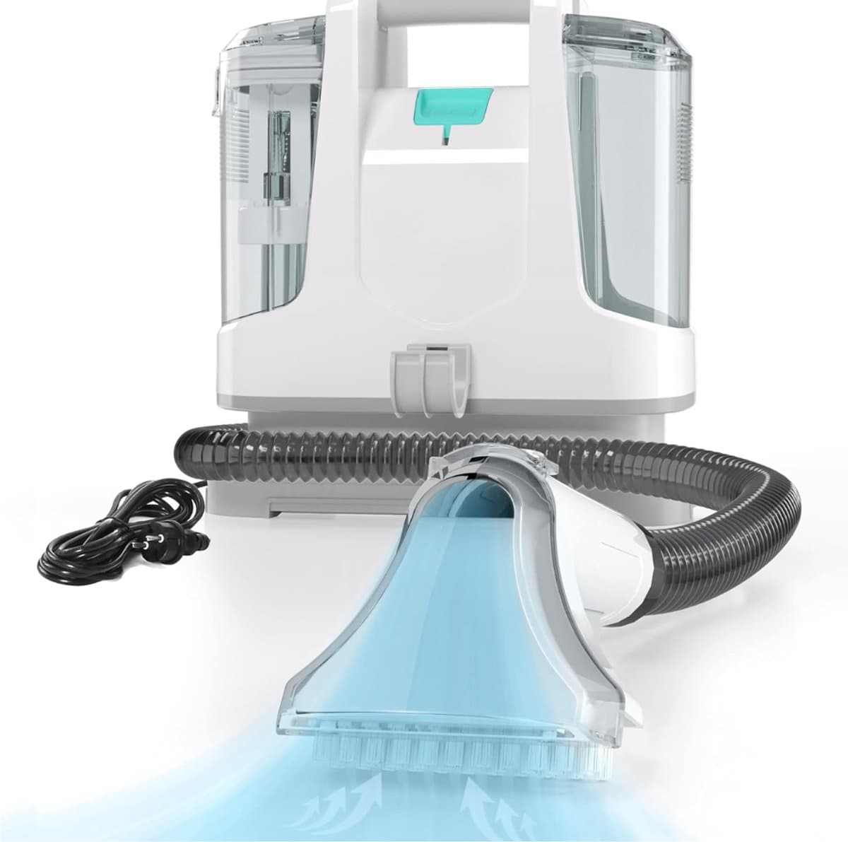 Aurixi® Tapijtreiniger machine - Tapijtreiniger - Tapijtreiniger apparaat - Grijs - 15cm x 29cm x 27cm — afbeelding 1