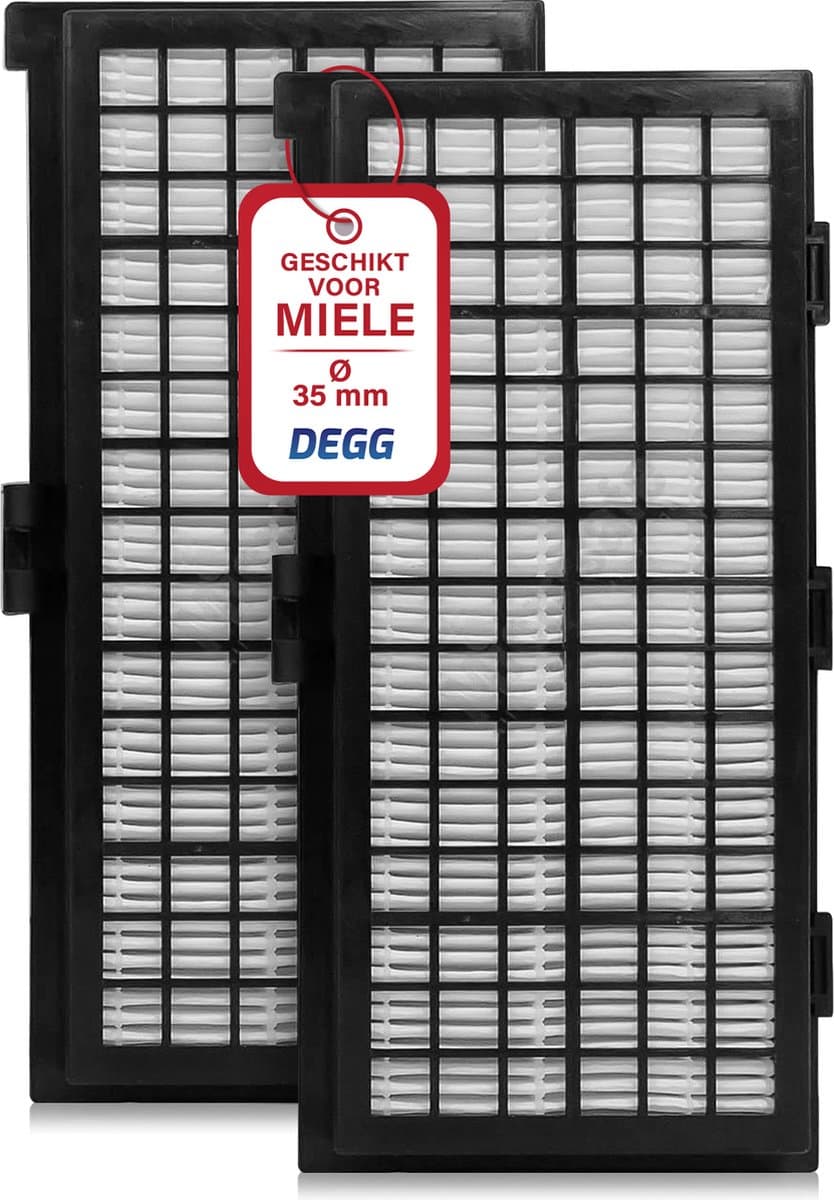 DEGG® - Hepa Filter - Vervangt SF-HA 30 - Geschikt voor Miele - Hepa Airclean Filter - COMBIDEAL - 2 STUK(S) — afbeelding 1