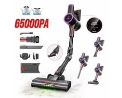 Prasky P1MAX - Draadloze Steelstofzuiger - 6500Pa - 60 minuten looptijd - Paars