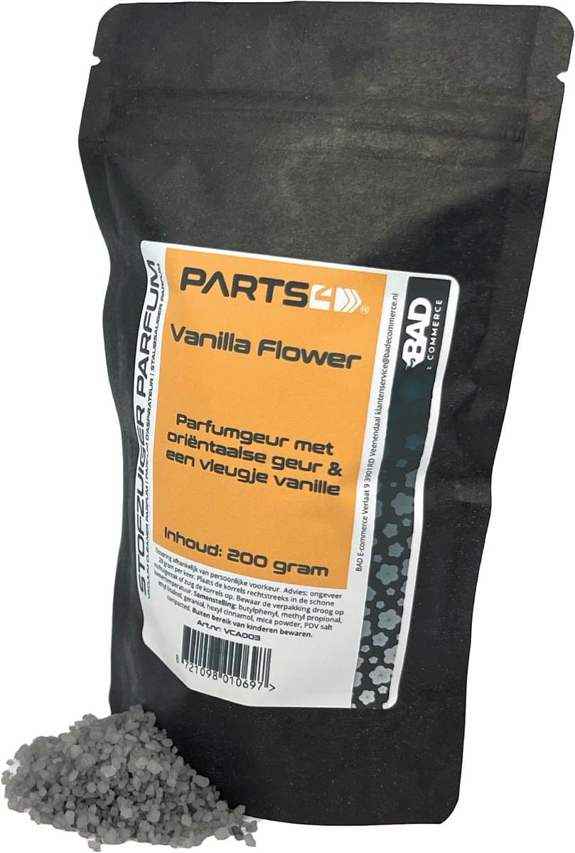 PARTS4® Stofzuiger parfum Vanilla Flower | 200 gram in hersluitbaar zakje | Verspreidt een aangename geur tijdens het stofzuigen — afbeelding 1