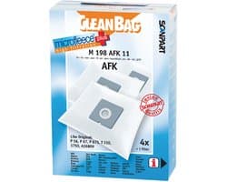 CleanBag stofzuigerzakken 4 stuks - Geschikt voor AFK PS1200 - Bestron AS1300 - Moulinex Boogy - Rowenta Booly - SMC Beetle Kever - Tornado Coco - Ufesa Moosy - Inclusief 1 filter - Alternatief