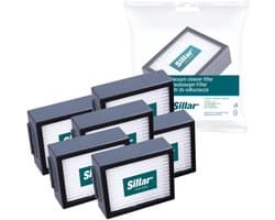 Sillar, set 6 stofzuigerfilters, HEPA filters, anti-allergeen, geschikt voor schoonmaakrobot iRobot Roomba serie E I J, E4, E5, E6, E7, Combo I5/I8/J5 PLUS, I3, I3+, I4, I4+, I5, I5+, vervanging, 5x6.5x2 cm