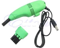 Mini Stofzuiger - Toetsenbord Reiniger - Computer Schoonmaken - USB Aangedreven - Handzaam Formaat - Groen