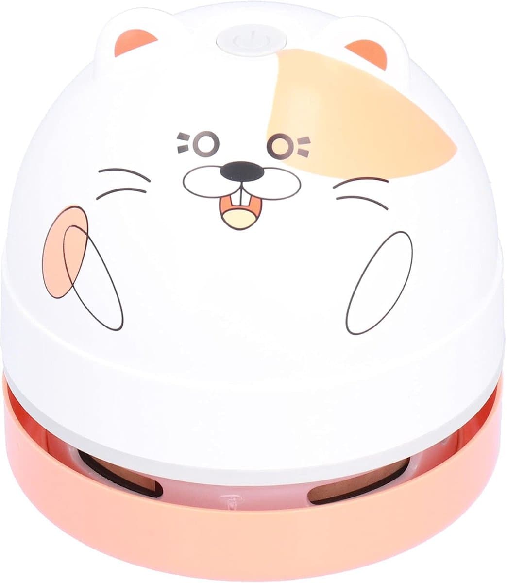 Dier Desktop Stofzuiger - Mini Stofzuiger - Bureau Opruimen - Krachtige Zuigkracht - 13cm Lengte - Grijs — afbeelding 1