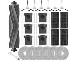 PromoHome Reserveonderdelen voor Dreame L10s Ultra Gen 2/L40 Ultra AE/Mova E30 Ultra - 1 Hoofdborstel Rubber, 6 Zakken, 4 HEPA-Filters, 6 Doeken, 6 Zijborstels