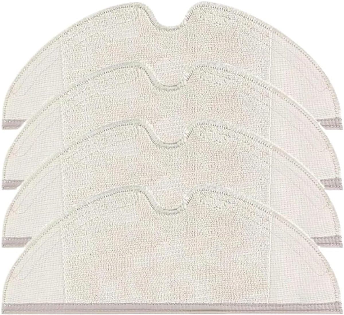 4-delige set vervangende mopdoeken, geschikt voor Dreame D9/D9 Pro/D9 Max/F9/F9 Pro/L10 Pro robotstofzuigers, wasbaar en herbruikbaar microvezelmop — afbeelding 1