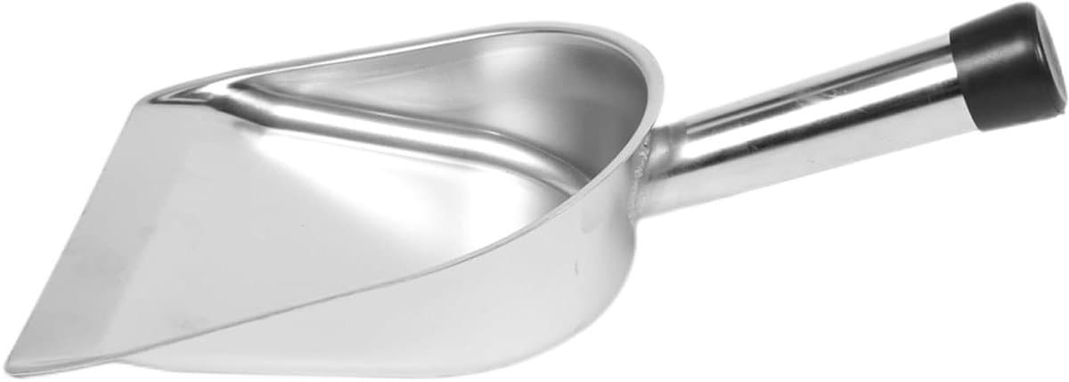 Handschep Roestvrijstaal - Stoffer en blik - Huishoudelijk schoonmaken - Ergonomisch handvat - 37 x 19 cm - Zwart — afbeelding 1