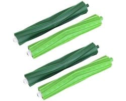 Een set van 4 multifunctionele rubberen borstels, Geschikt voor iRobot Roomba E5, E6, i7, i7 Plus, i8, i8+, i6, i6+, i4, i4 en andere series stofzuigers.