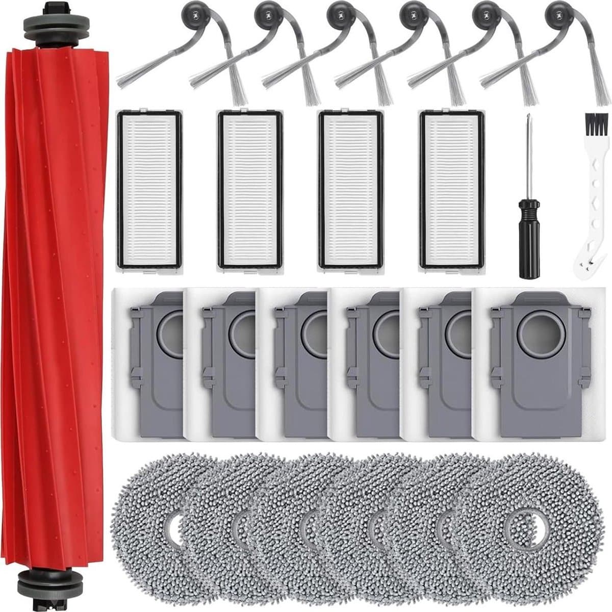 25-delige accessoirekit Geschikt voor de Roborock QV35A, QV35S, QR598 en QR798 robotstofzuigers. — afbeelding 1