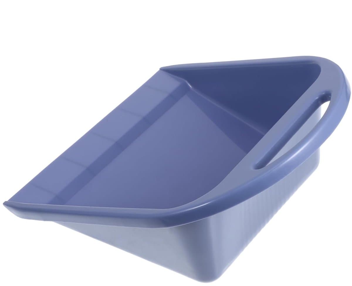 Lichtgewicht Stoffer - Handstoffer Vuilblik - Efficiënt Schoonmaken - Met Handvat - 28 x 22 x 14.5 cm - Donkerblauw — afbeelding 1