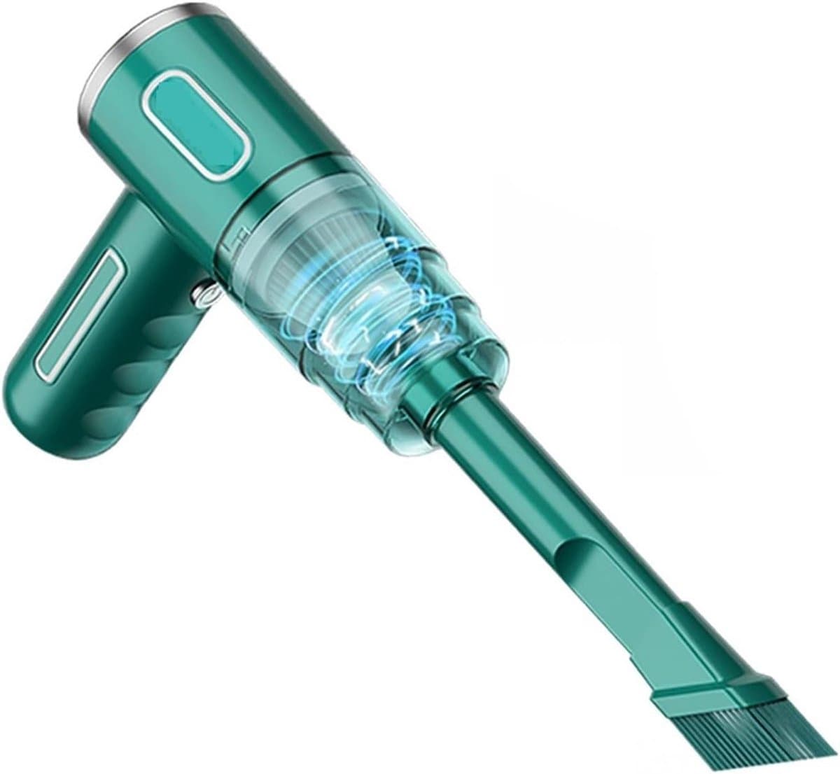 Handstofzuiger Auto - Draadloze Zuiger - Auto Interieur Reinigen - Dubbele Zuigkracht - 500 Gram - Groen — afbeelding 1