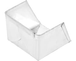 Mini Stoffer - Kleine Vuilblik - Bureau Opruimen - Stevig IJzeren Materiaal - 7 x 7 x 5 cm - Zilver