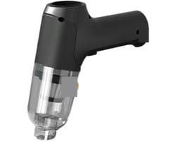 Auto Stofzuiger - Mini Robot - Auto Interieur Reinigen - Sterke Zuigkracht - 120 Watt - Draadloos Zwart