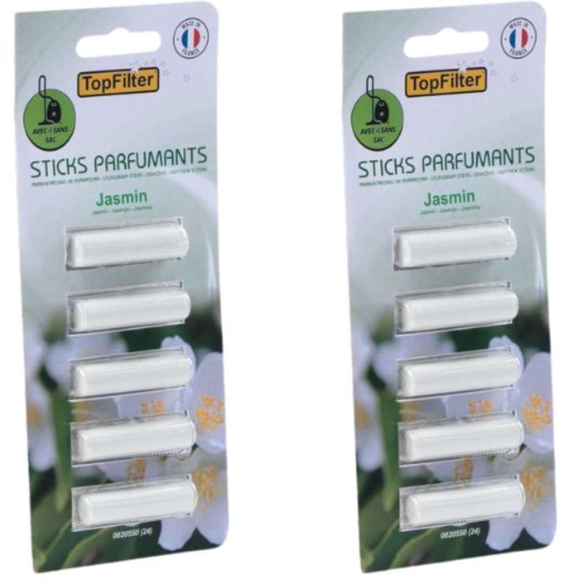 Set van 10 geursticks voor stofzuiger met jasmijn TopFilter — afbeelding 1