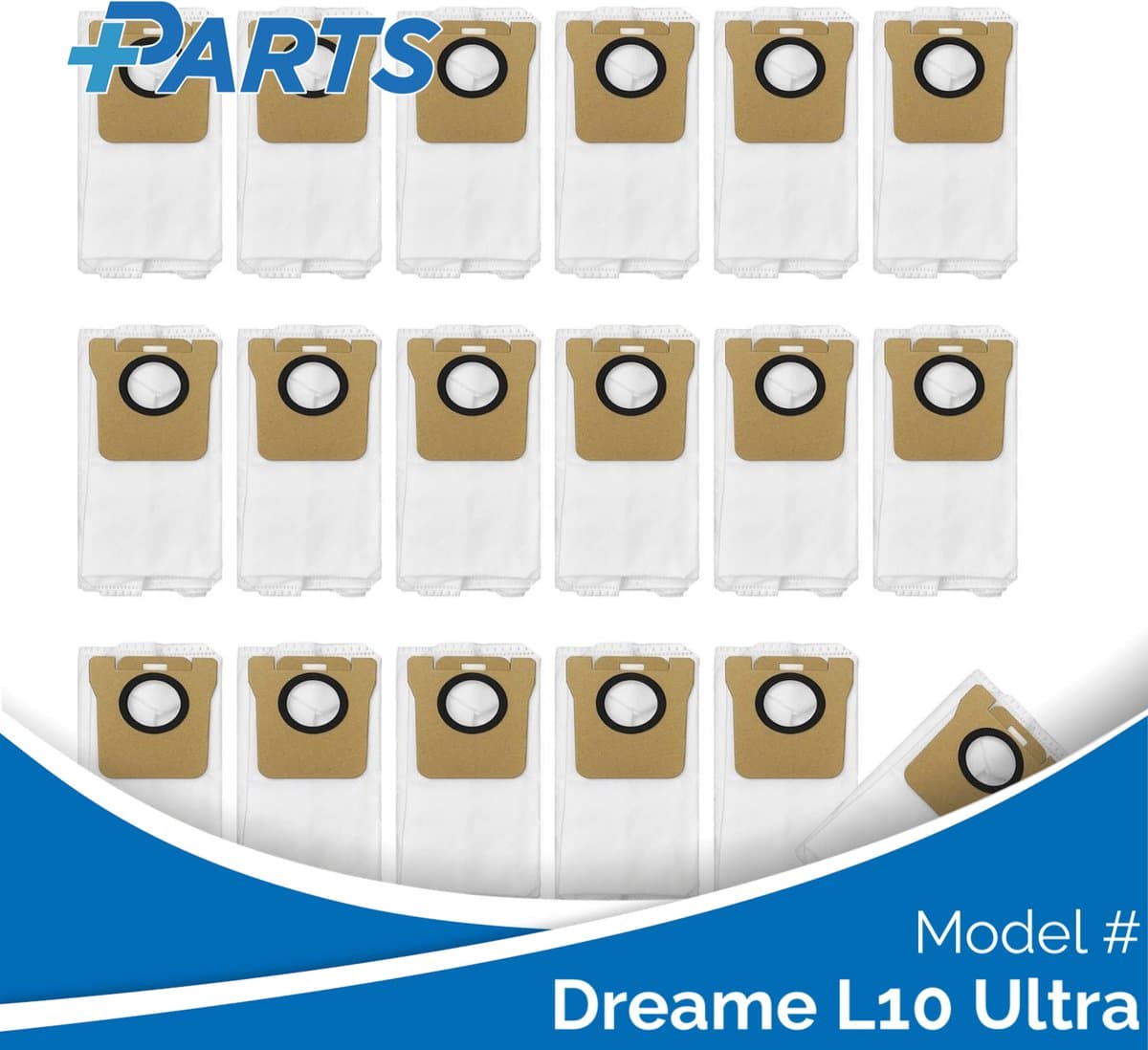 Dreame L10 Ultra Stofzakken (18 Stuks, Plus.Parts® alternatief voor RDB3) — afbeelding 1