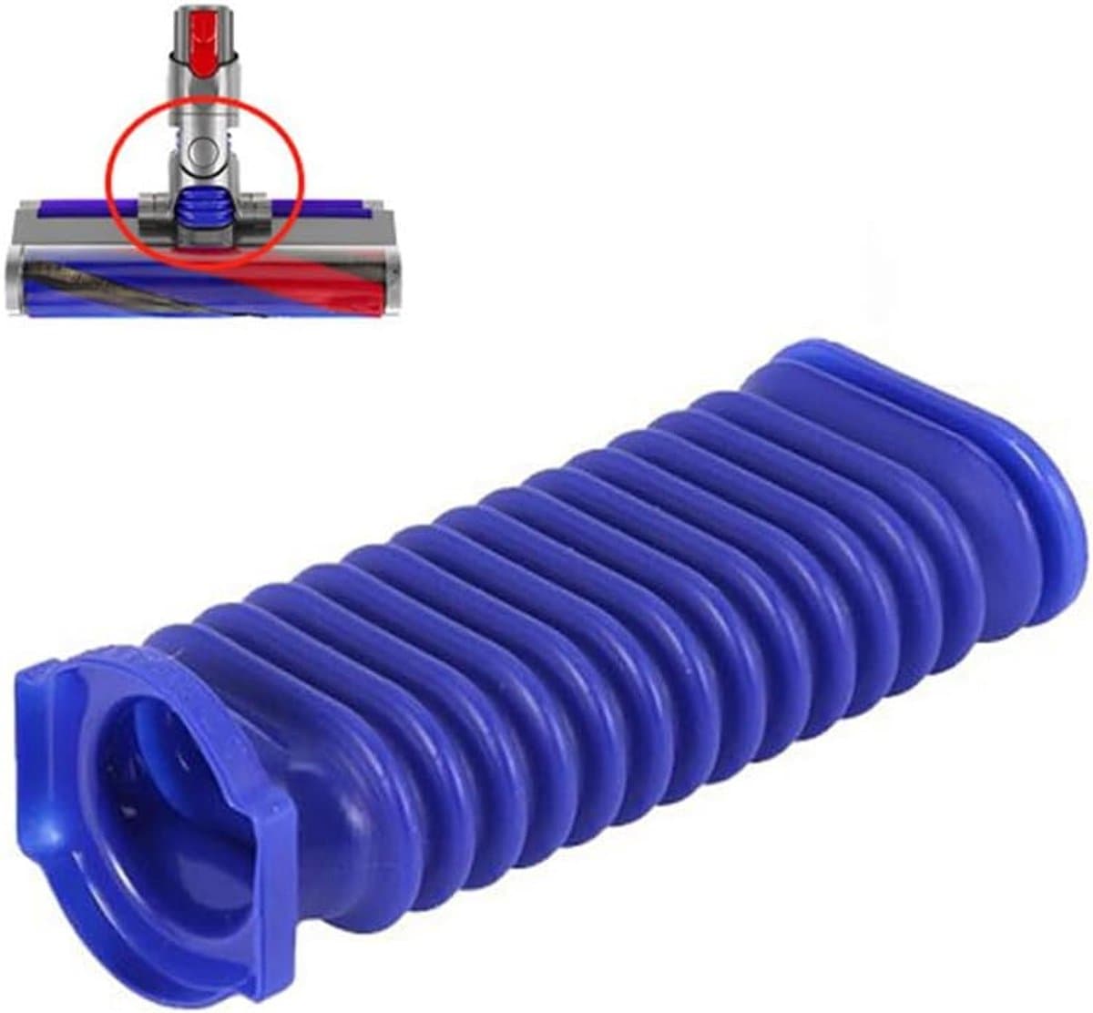Blauwe Velours Buis Vervanging - Geschikt voor Dyson V6 V7 V8 V10 V11 V15 Stofzuigers — afbeelding 1